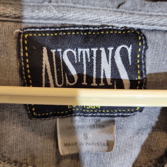 Chicago Hoodie Sweatshirt Adult Small Gray 1/4 Zip Pocket Drawstring Pocket - Picture 6 of 9